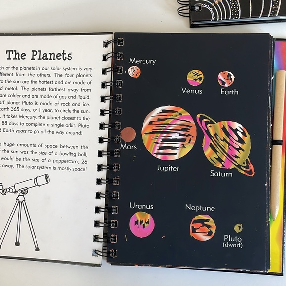 Trace - Along Scratch and Sketch OUTER SPACE and SOLAR SYSTEM Activity Books - Picture 9 of 11